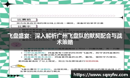 飞盘盛宴：深入解析广州飞盘队的默契配合与战术策略