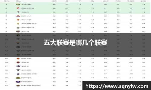 五大联赛是哪几个联赛