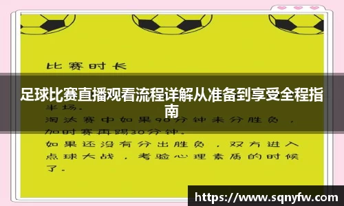 足球比赛直播观看流程详解从准备到享受全程指南